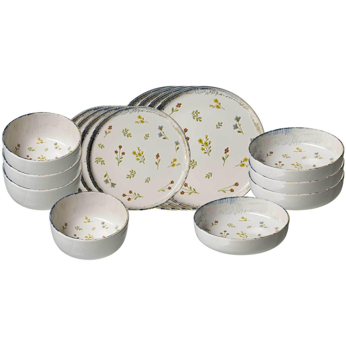 EINSTEIGER-SET Viola bunt 16er Set - Multicolor, Keramik (1/1/1cm) - Ritzenhoff Breker