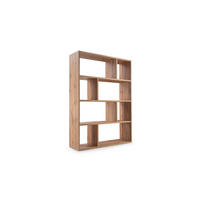 BÜCHERREGALE MOSAICO 116,5 / 159 / 34 cm Eichefarben - Eichefarben, Holzwerkstoff (116.5/159/34cm) - MASSENO