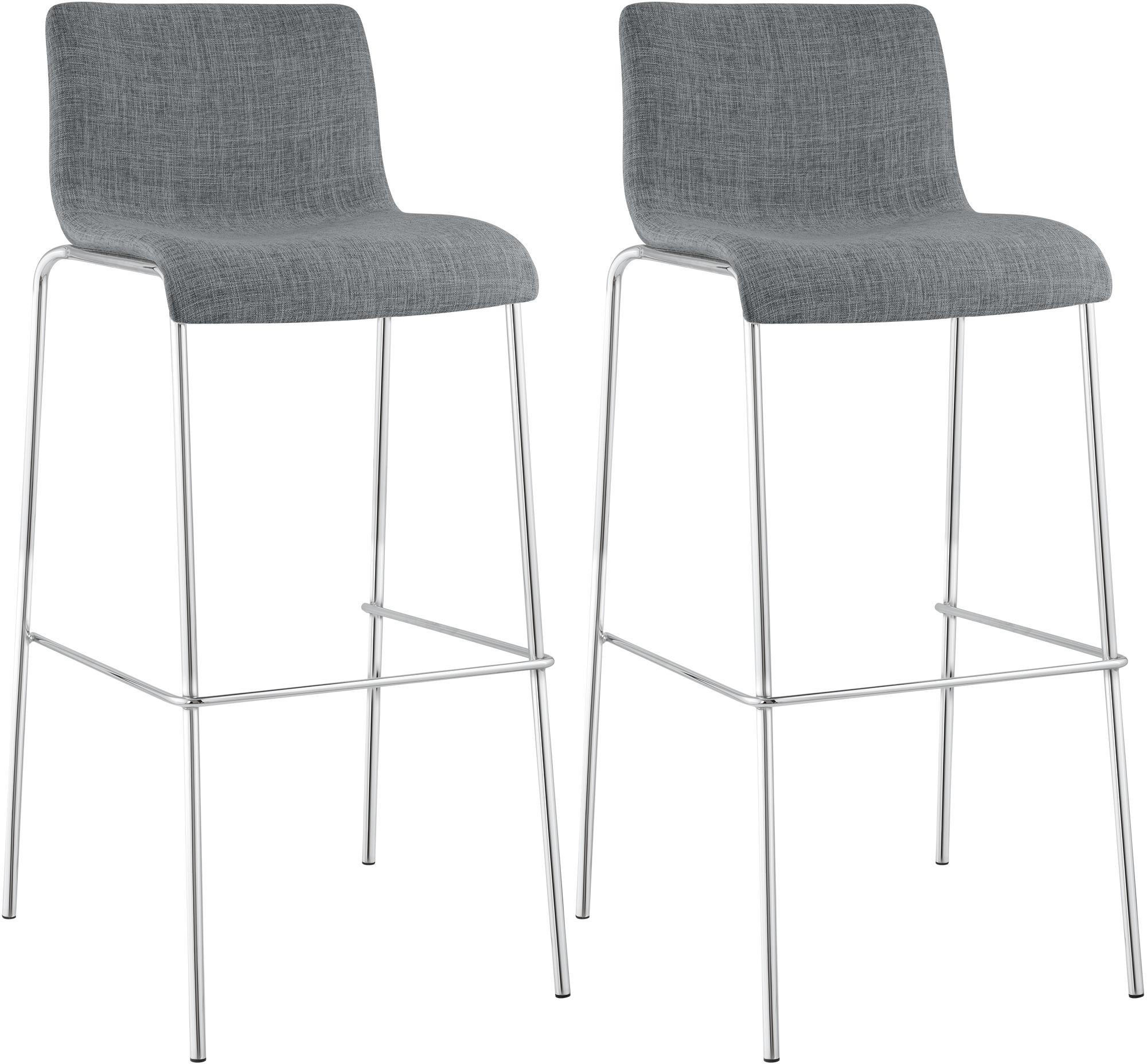 BARHOCKER Hover Set 2-teilig 100x43x48 cm hellgrau - Hellgrau, Textil (43/100/48cm) - furnicato