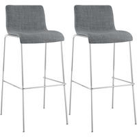 BARHOCKER Hover Set 2-teilig 100x43x48 cm hellgrau - Hellgrau, Textil (43/100/48cm) - furnicato