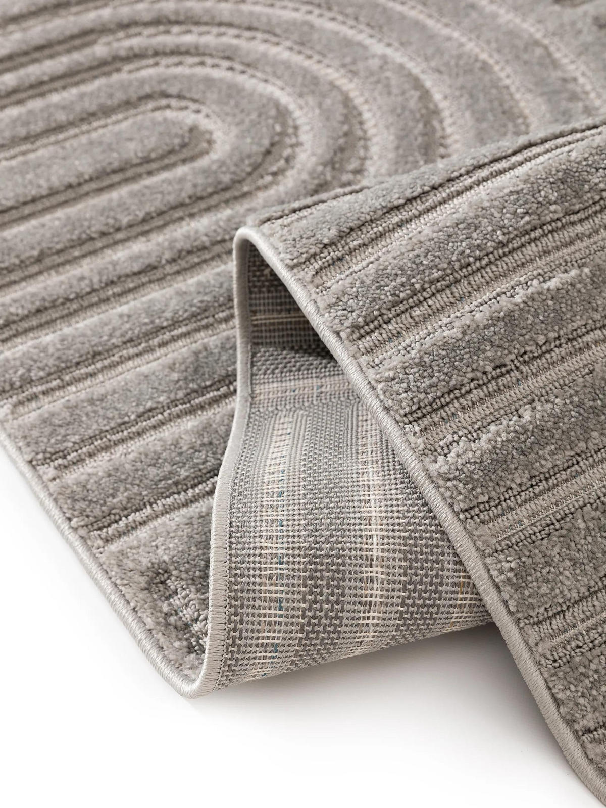 TEPPICH Leo Hellgrau 160x230 cm - Hellgrau, Kunststoff (160/230cm) - benuta