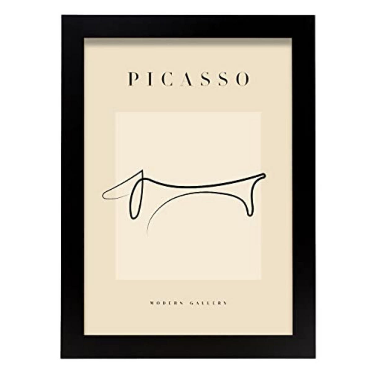POSTER Picasso Sammlungs8. A4 Schwarzer Rahmen - Schwarz, Papier (29.7/5/21cm) - Nacnic