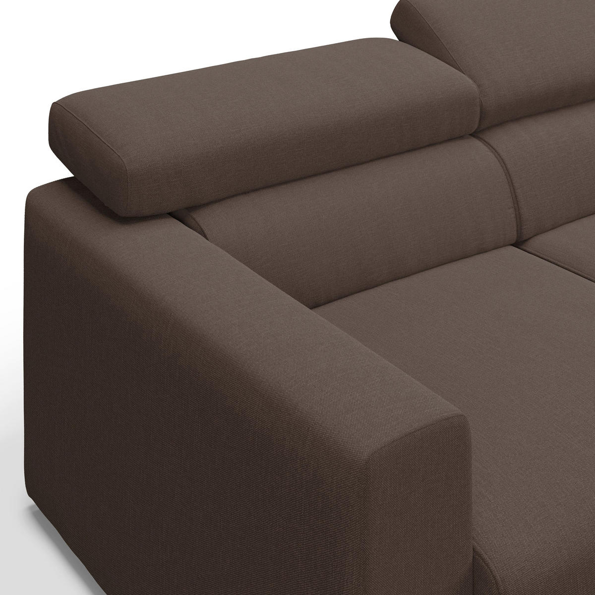 LINEARSOFA Dylan - Braun, Textil (240/74/100cm) - Divani.store