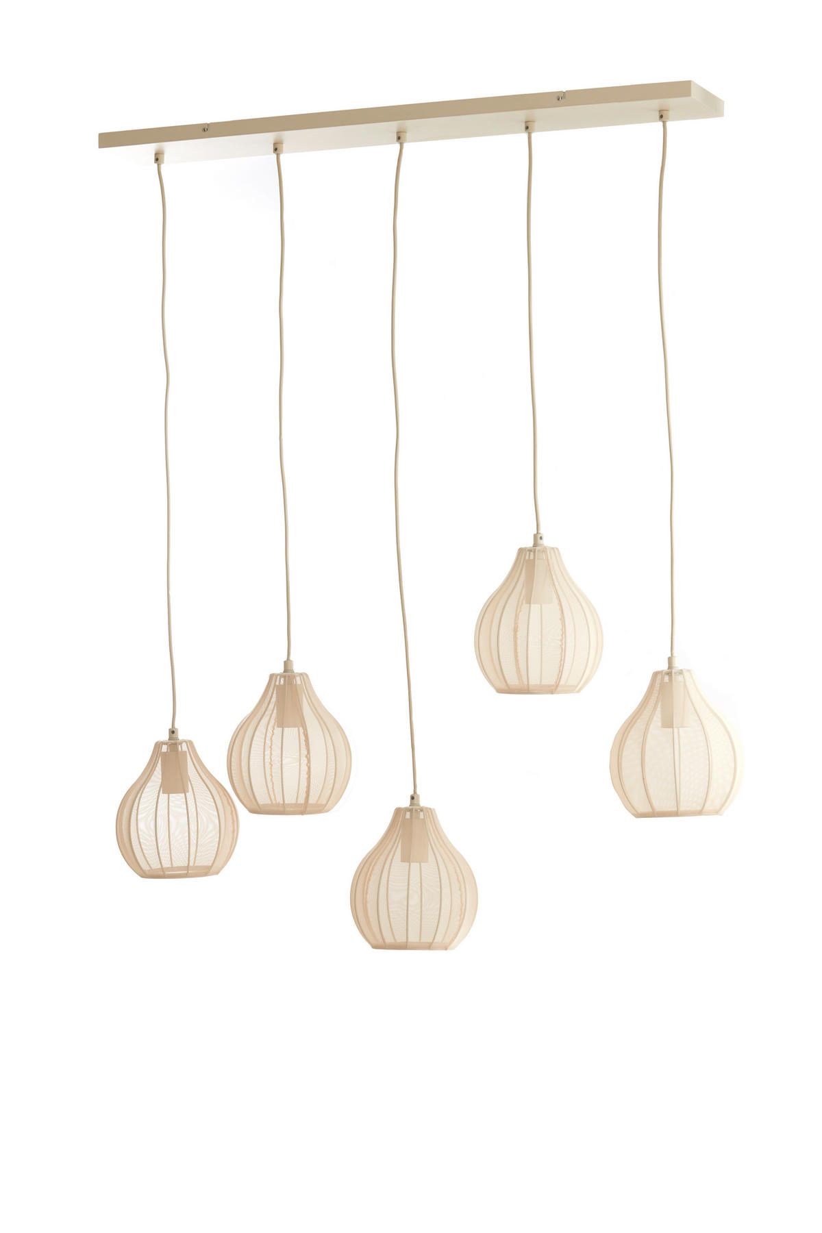 HÄNGELAMPE Elati Braun Ø100/21,5 cm - Braun, Textil (100/15/21.5cm) - Light & Living