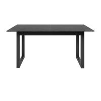 ESSTISCH grau Schiefer 160 - 200 cm, Küchentisch ausziehbar - Schieferfarben/Dunkelgrau, Holzwerkstoff/Metall (160/90/75cm) - Furn.Design