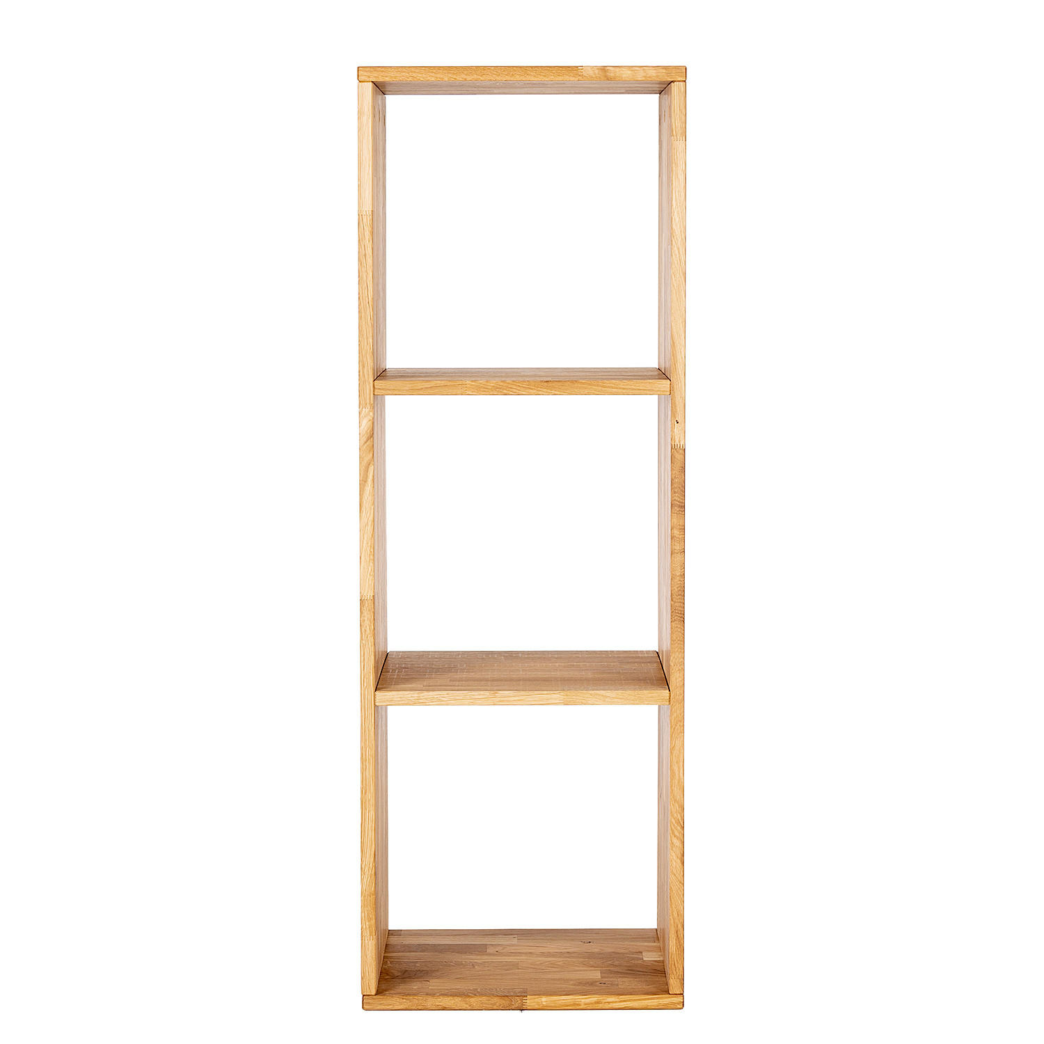 REGAL - Massivholz - Eichefarben, Holz (39/112/35cm) - home24