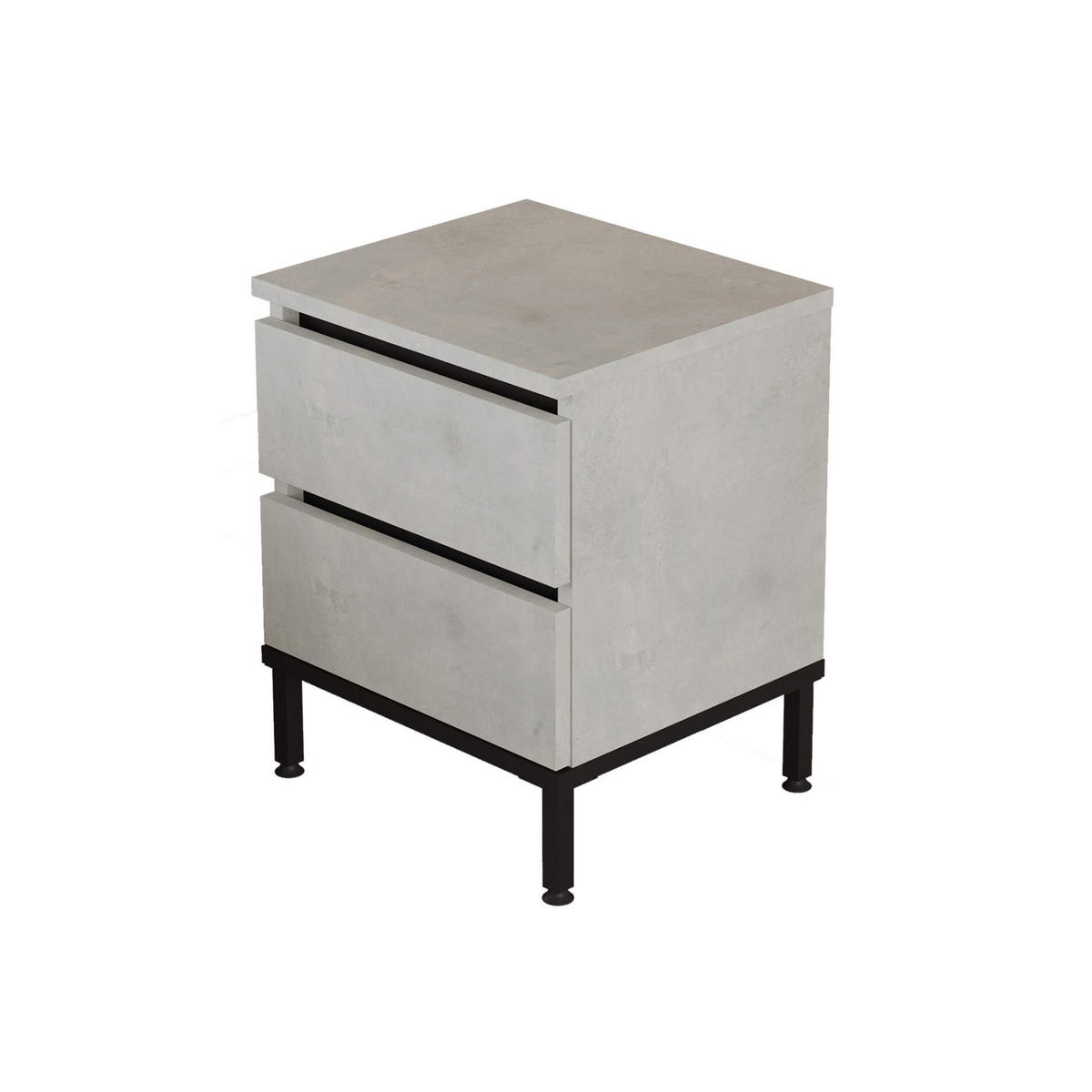 NACHTTISCH 40/35,5/49 cm - Grau, Holz (40/49/35.5cm) - Mobili Rebecca