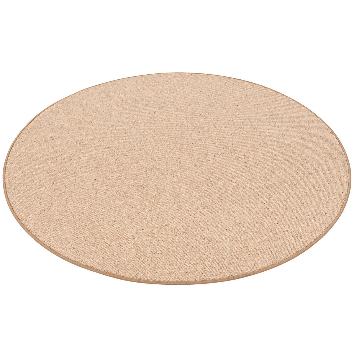 NATUR TEPPICH WOLLE BERBER RUND - Kastanienfarben, Textil (133/133cm) - Snapstyle
