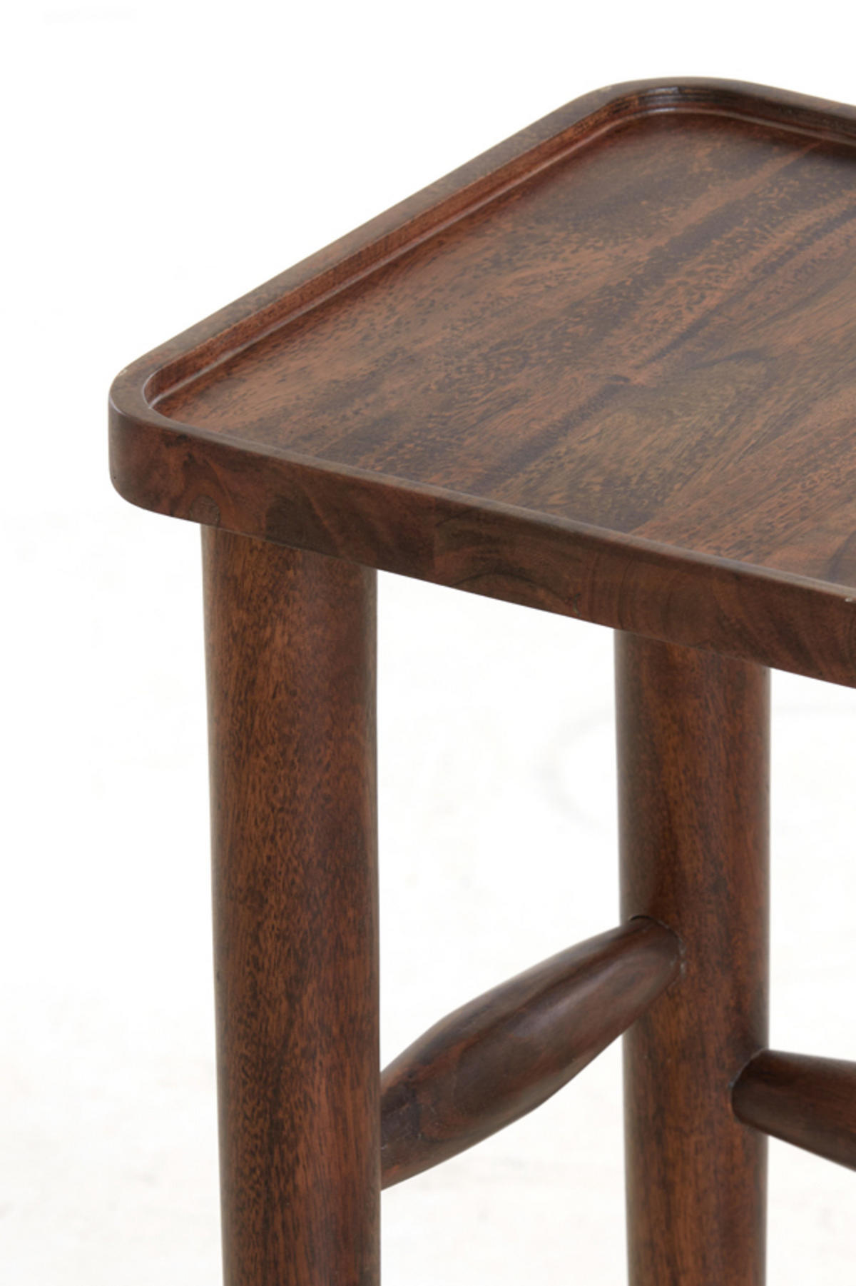 SÄULE Qiano Braun 32/32/80 cm - Dunkelbraun, Holz (32/32/80cm) - Light & Living