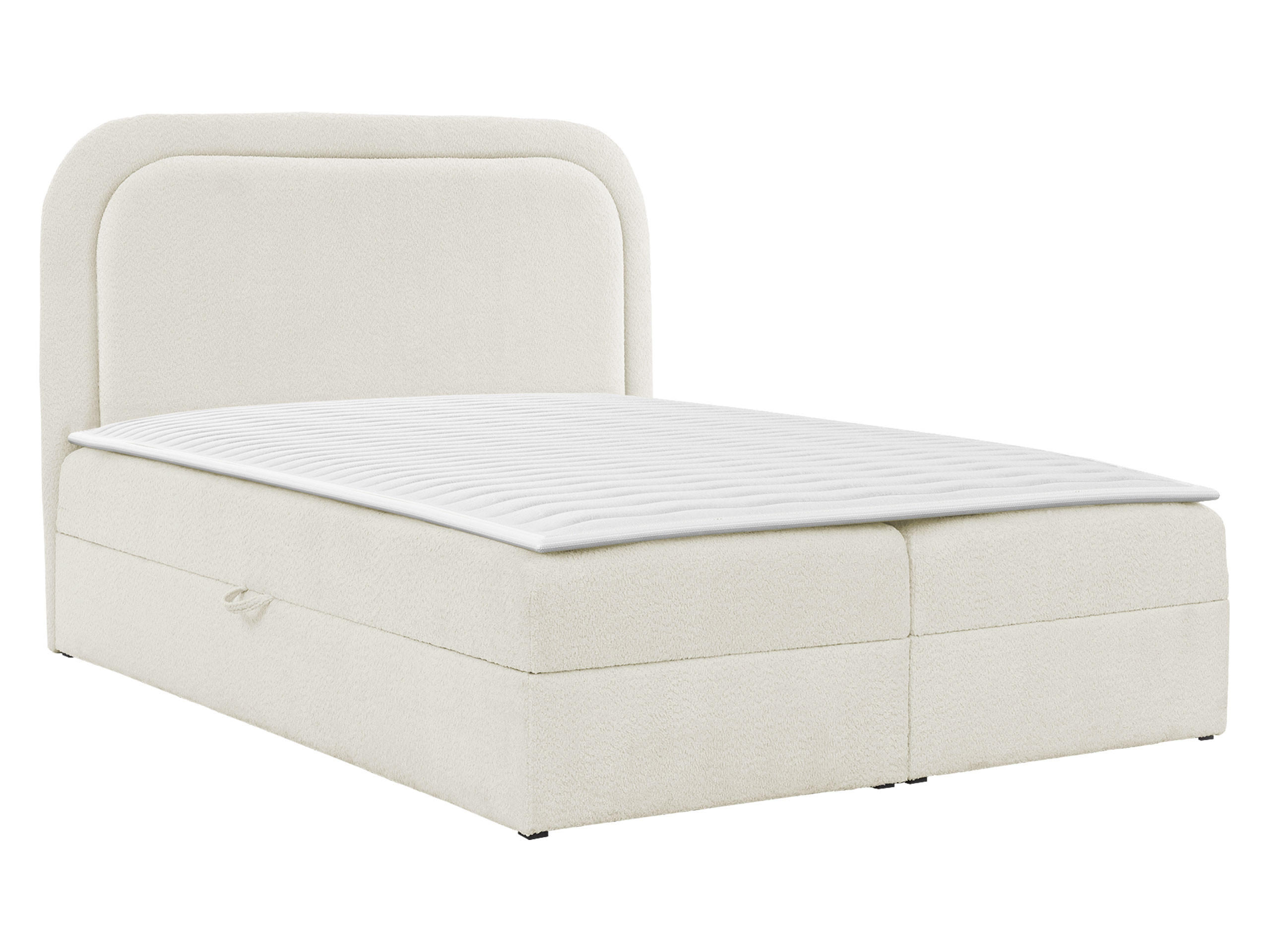 BOXBETT Bonito - Creme/Schwarz, Holz/Holzwerkstoff (200/200cm) - MIRJAN24