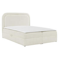 BOXBETT Bonito - Creme/Schwarz, Holz/Holzwerkstoff (120/200cm) - MIRJAN24