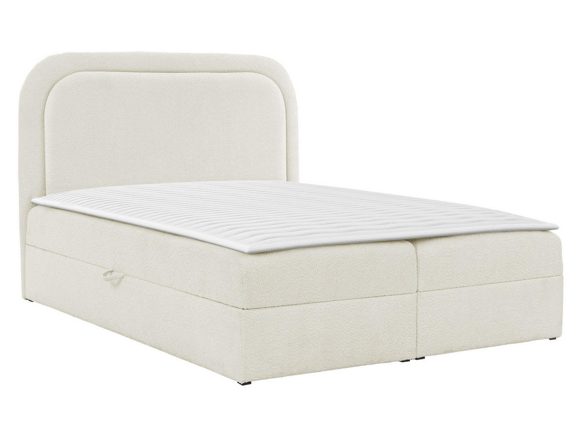 BOXBETT Bonito - Creme/Schwarz, Holz/Holzwerkstoff (120/200cm) - MIRJAN24