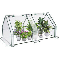 FOLIENGEWÄCHSHAUS Frühbeet, Gewächshaus Balkon, 180x90x90cm - Weiß, Textil/Metall (180/90/90cm) - Woltu