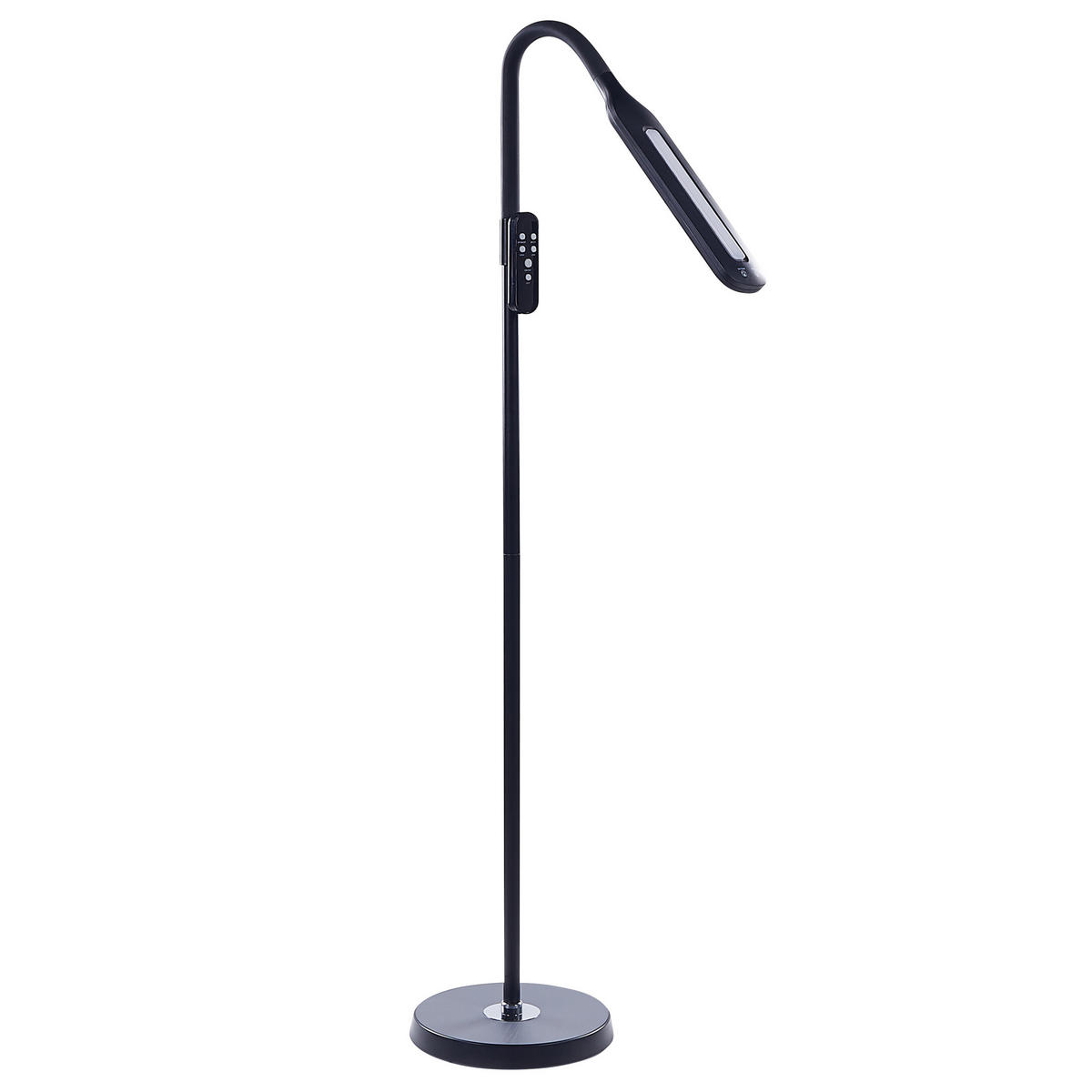 STEHLAMPE Aries 27/40/160 cm - Schwarz, Kunststoff (27/27/160cm) - Beliani