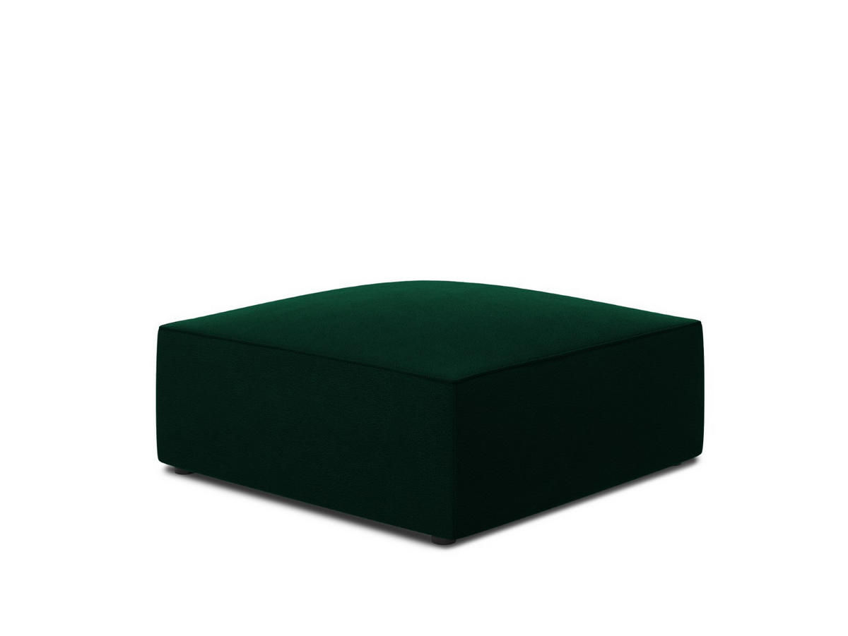 POUF Ruby aus Samt flaschengrün - Grün, Textil (93/40/93cm) - Micadoni