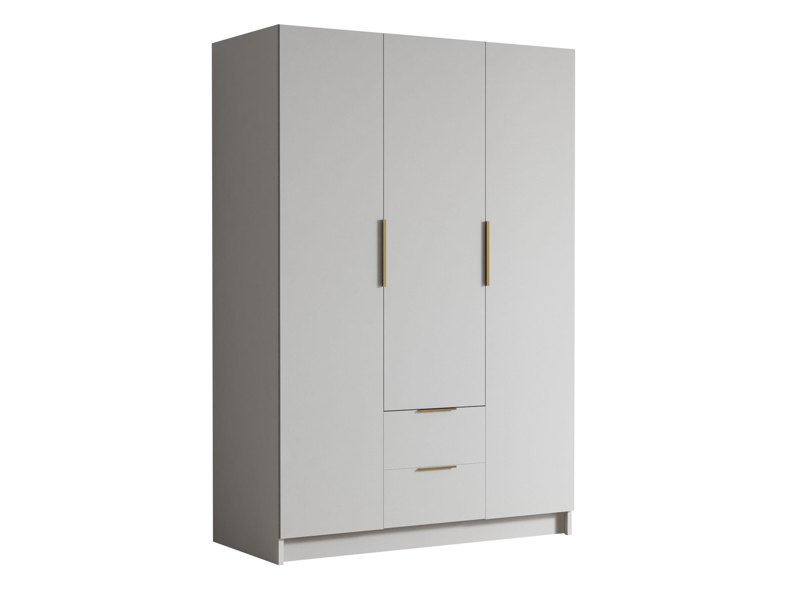 KLEIDERSCHRANK Calwi I - Goldfarben/Schwarz, Holzwerkstoff/Kunststoff (150/216/60cm) - MIRJAN24