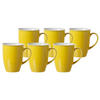 KAFFEEBECHER Doppio Gelb 320 ml 6er Set - Gelb, Keramik (0.32L) - Ritzenhoff Breker