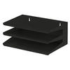REGAL Aus Metall Mit 3 Fächern 16x38x25 cm Bis DIN A4-Format Schwarz - Schwarz, Metall (38/16/25cm) - PROREGAL