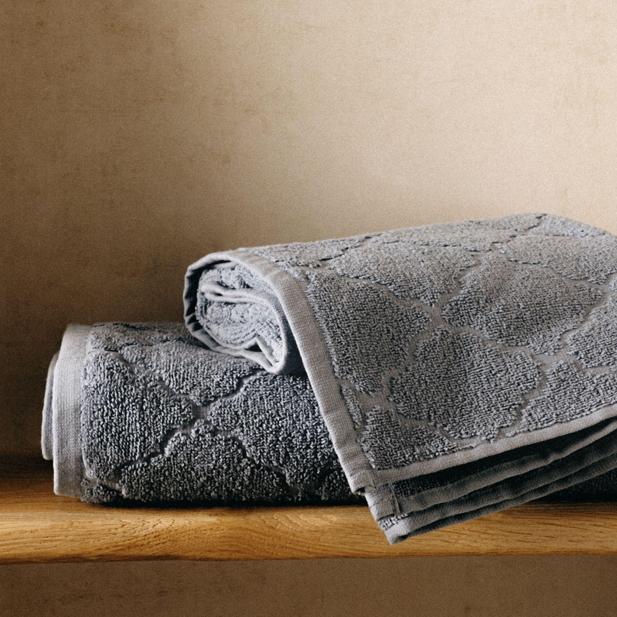BADETUCH Samine blau 50/90 cm - Blau, Textil (50/90cm) - Homla