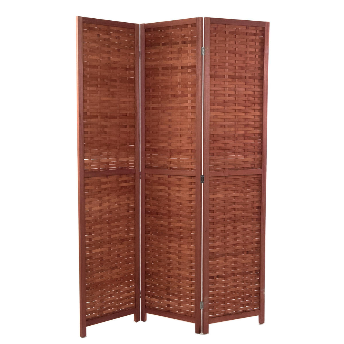 RAUMTEILER Autumn 3-tlg Bambus Holz kastanienbraun - Braun, Holz (120/170/3cm) - DESIGN DELIGHTS