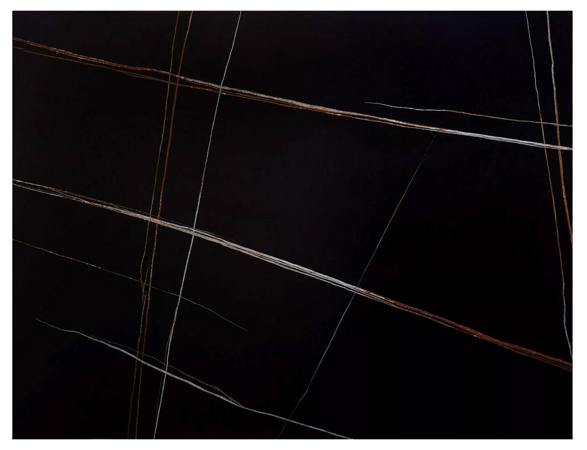 ESSTISCH Vektor Schwarz Marmor / Schwarz Matt 160-200 / 90 / 75cm - Schwarz, Holz/Keramik (90/200/75cm) - Feldmann-Wohnen