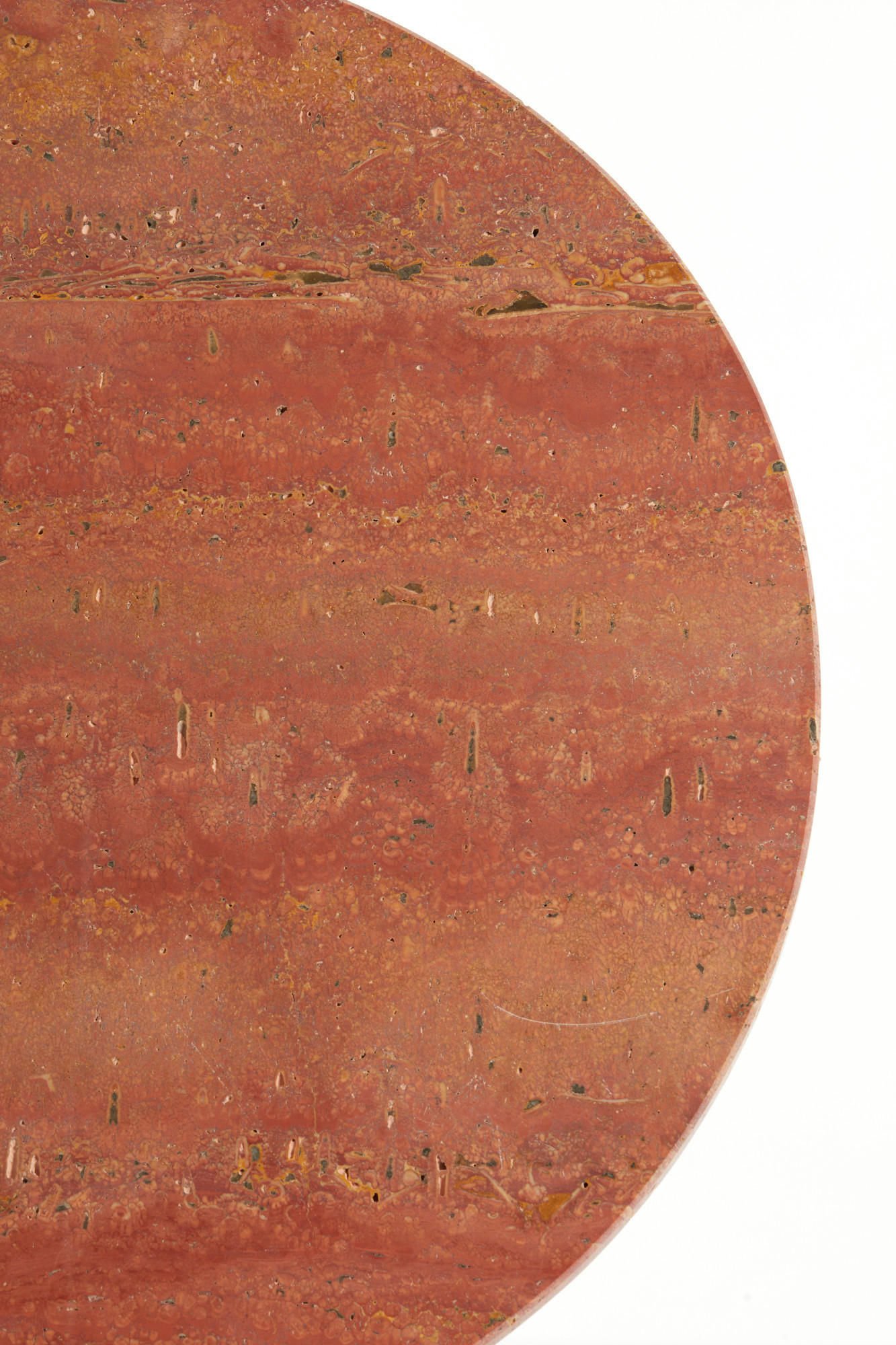 BEISTELLTISCH Dolin Rot Ø59/44 cm - Rot, Metall (59/59/44cm) - Light & Living