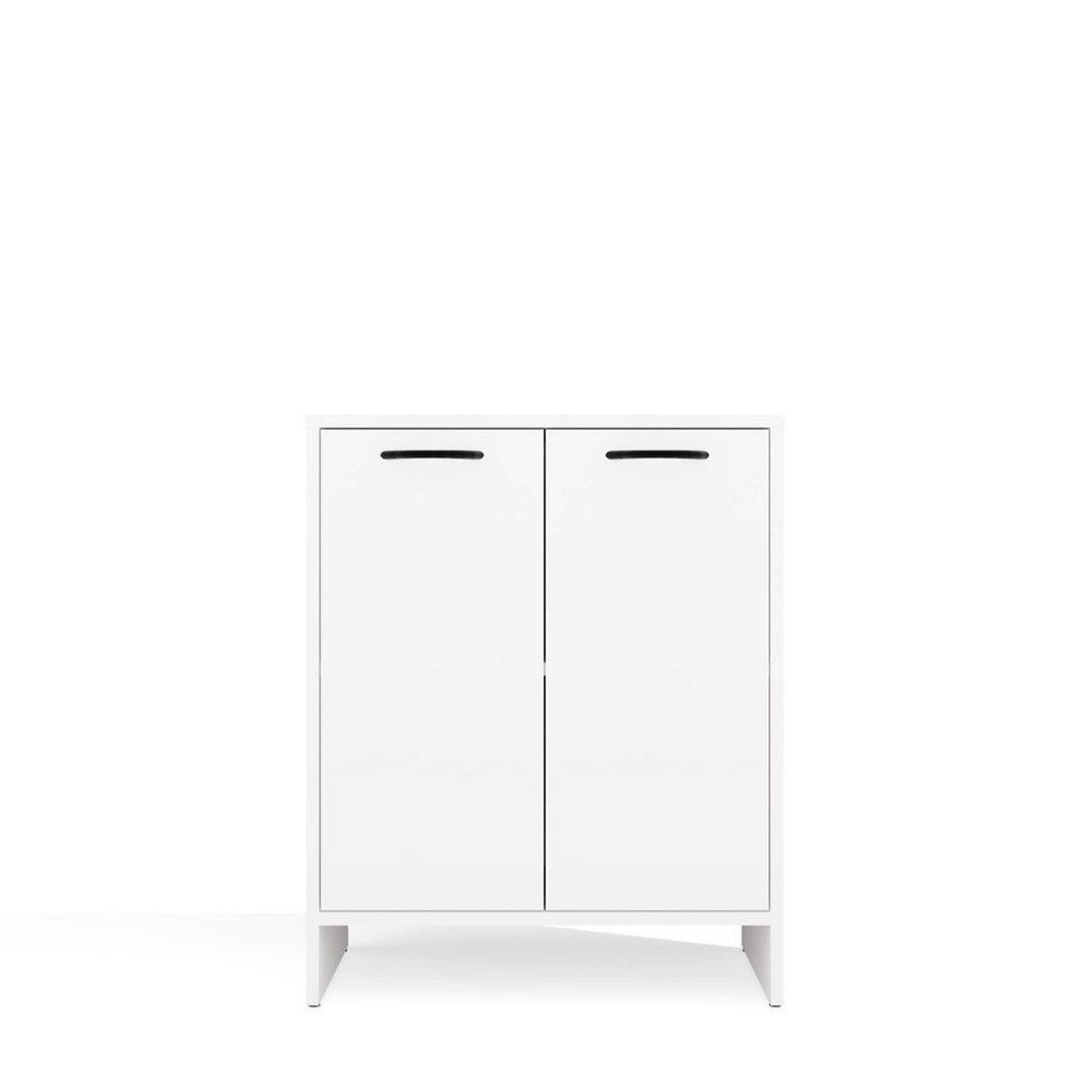 BADEZIMMERSCHRANK Vio - Weiß, Holzwerkstoff (60/74/40cm) - kommodly