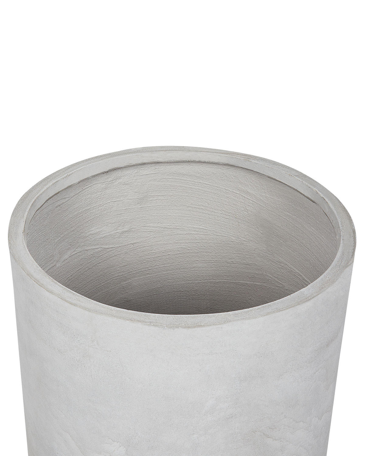 BLUMENTOPF Grau Messene - Grau, Naturmaterialien (50cm) - Beliani