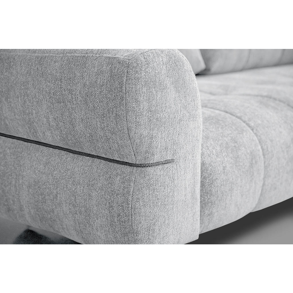 Thumbnail - Courtois Laville Sofa, Hellgrau, Textil, Rechteckig, 176x88x99 cm, Wohnzimmer, Sofas & Couches, Sofas, 3-Sitzer Sofas