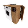 WASCHMASCHINENSCHRANK Überbauschrank mit Fächern – passend für Waschmaschine & Trockner 96/88/62 - Alteiche, Holzwerkstoff (96/88/62cm) - RAUMHIRSCH FURNITURE