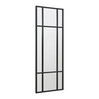 SPIEGEL Jill ca. 60 /160 cm Schwarz - Schwarz, Metall (60/160/3cm) - Bessagi Home