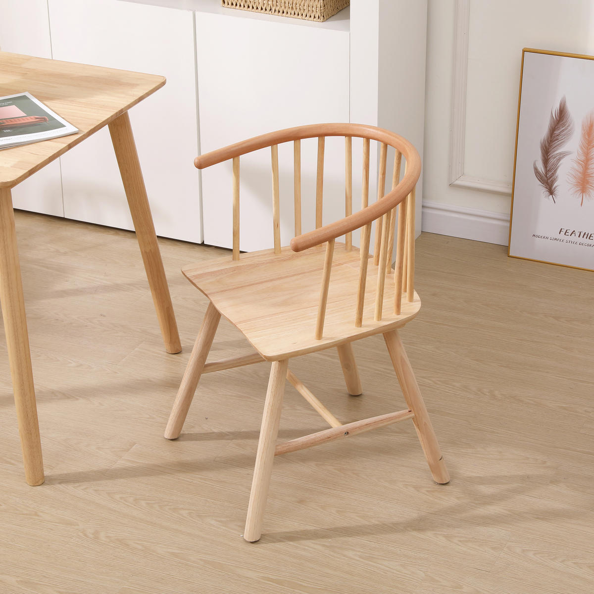 STUHL 2er-Set Holz Braun - Braun, Holz (60/69/51cm) - Nordlys