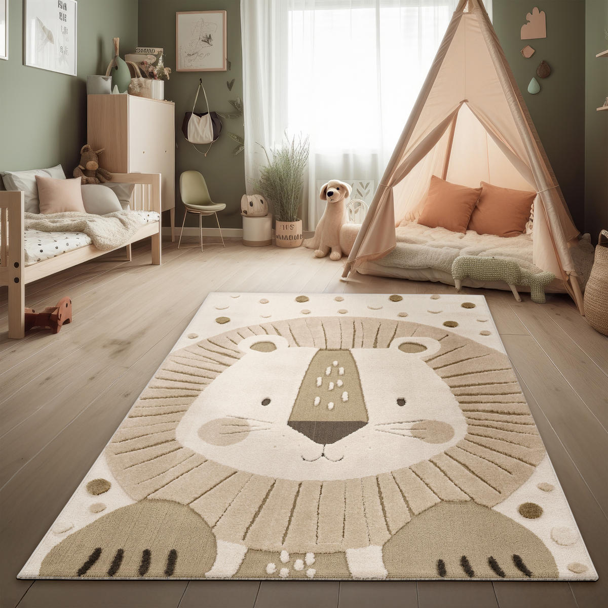 KINDERTEPPICH 120/160 cm Kika 372 - Beige, Textil (120/160cm) - Paco Home