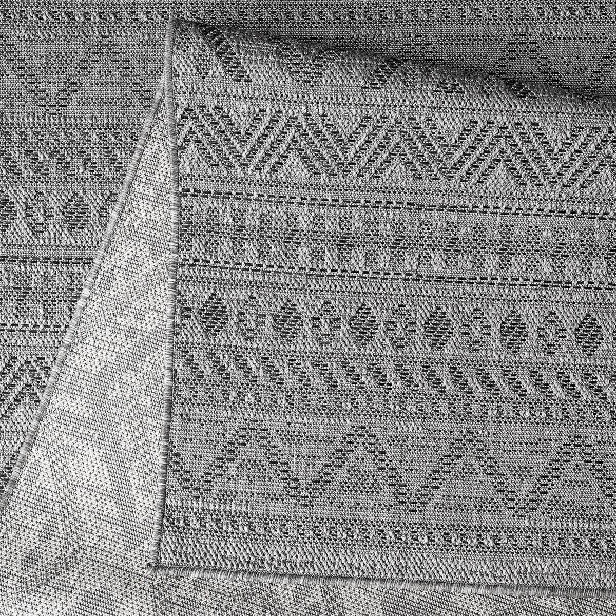 OUTDOORTEPPICH 80/80 cm Vermont 184 - Anthrazit, Kunststoff (80/80cm) - Paco Home