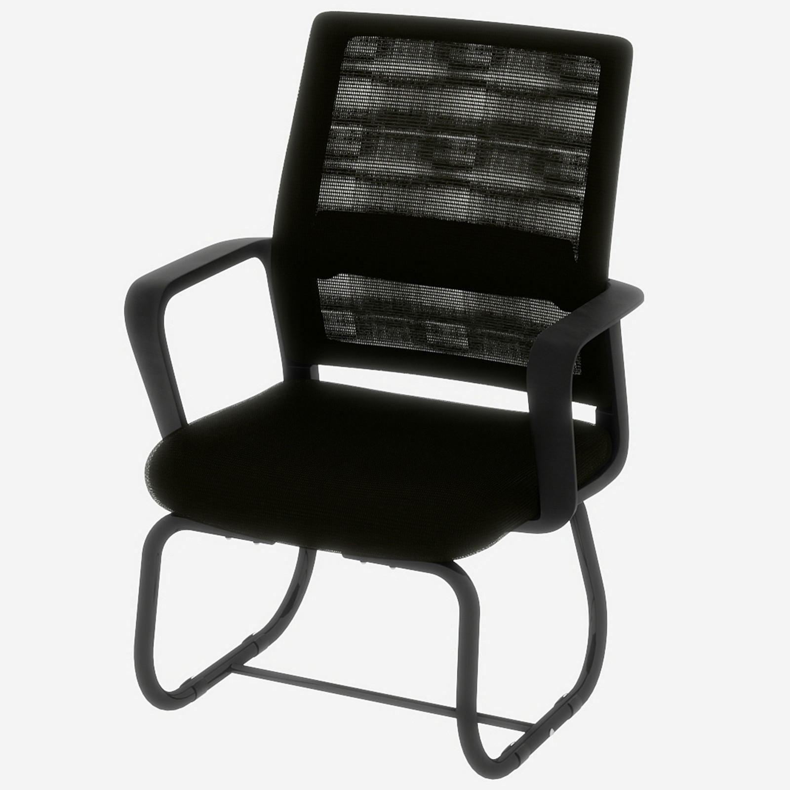 BÜROSTUHL Netz Schwarz - Schwarz, Textil/Metall (59/90/55cm) - WISHDOR