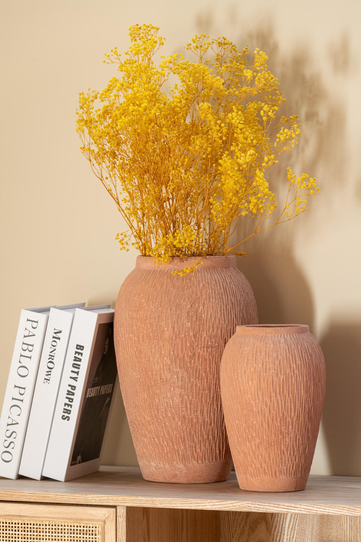 VASE KAI - Töpferei - Braun - S - Ø 16 cm - Braun, Keramik (24.5cm) - J-Line