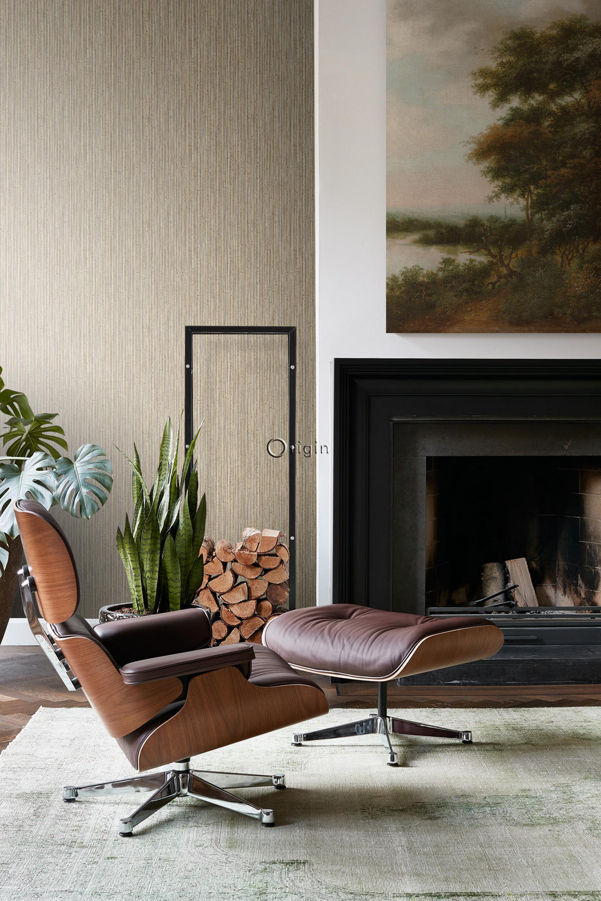 TAPETE Bambusmuster 53 cm x 10.05 m - Gelb, Papier (53/1000cm) - Origin Wallcoverings