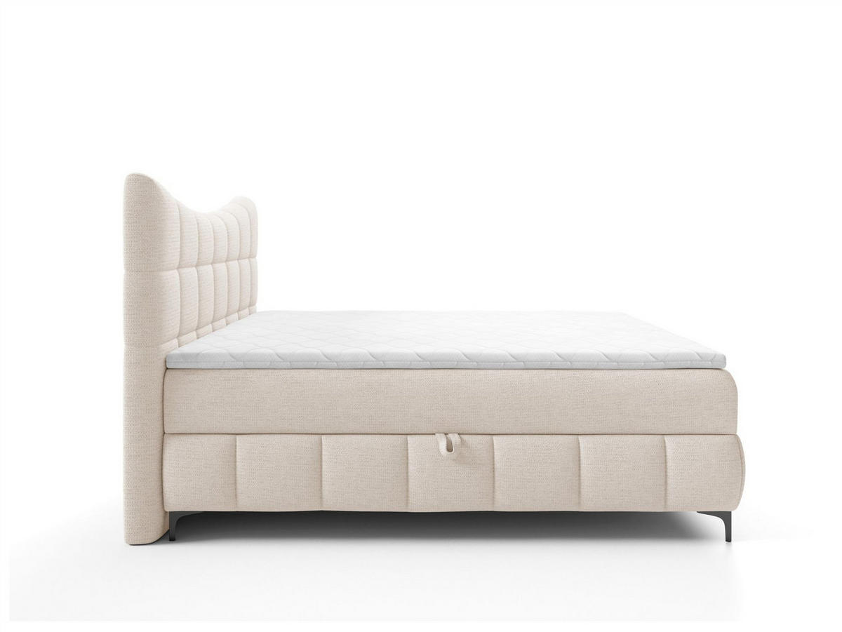 BOXBETT Charles In Aragon - Creme, Holzwerkstoff/Textil (120/200cm) - Fun Möbel