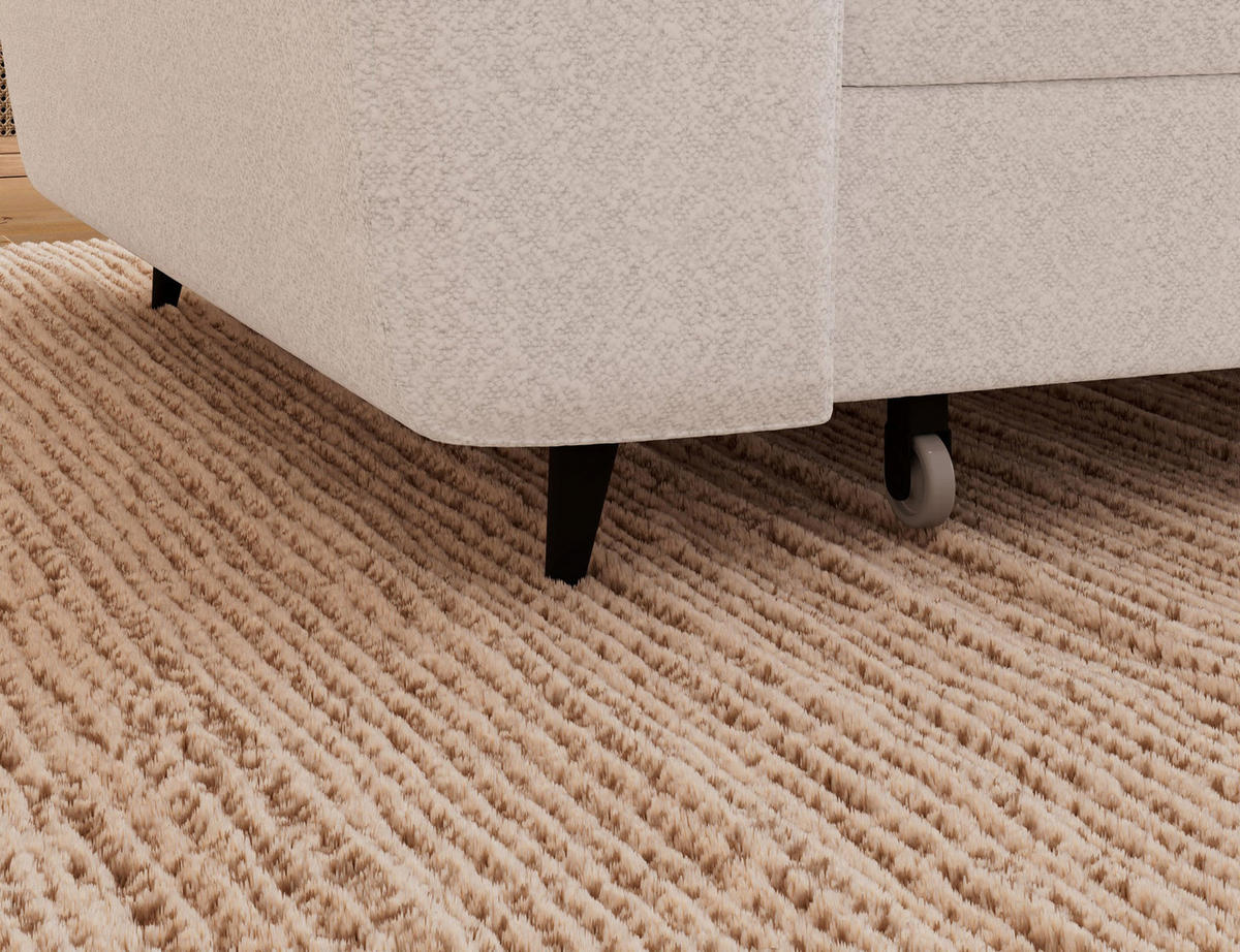 ECKSOFA Vesteria mit Schlaffunktion und Bettkasten – Modernes Design, verstellbare Kopfstützen und hoher Sitzkomfort - Weiß, Kunststoff (279/72cm) - Wohnideebilder