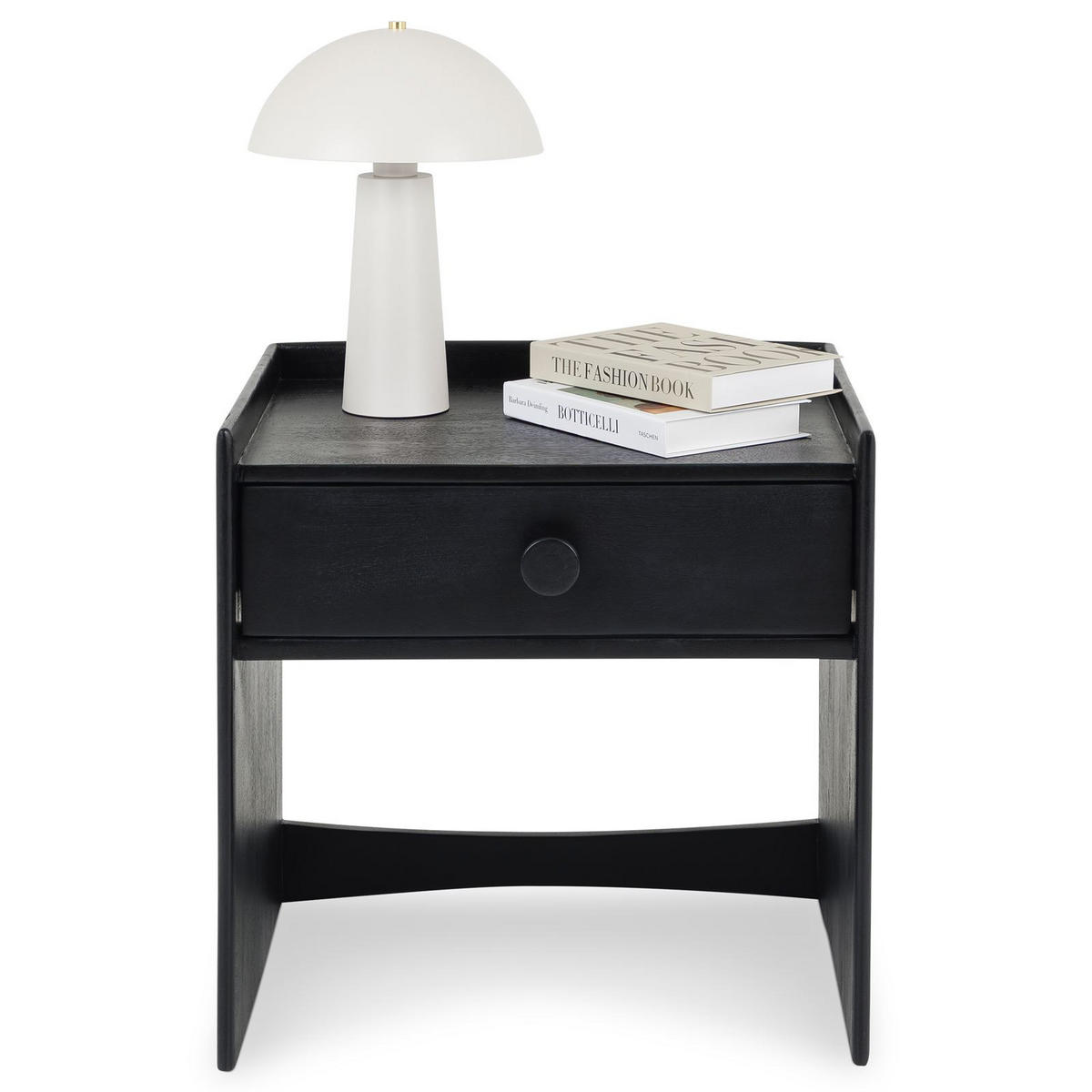 NACHTTISCH TURU schwarz - Schwarz, Holz (55/55/46cm) - IDIMEX