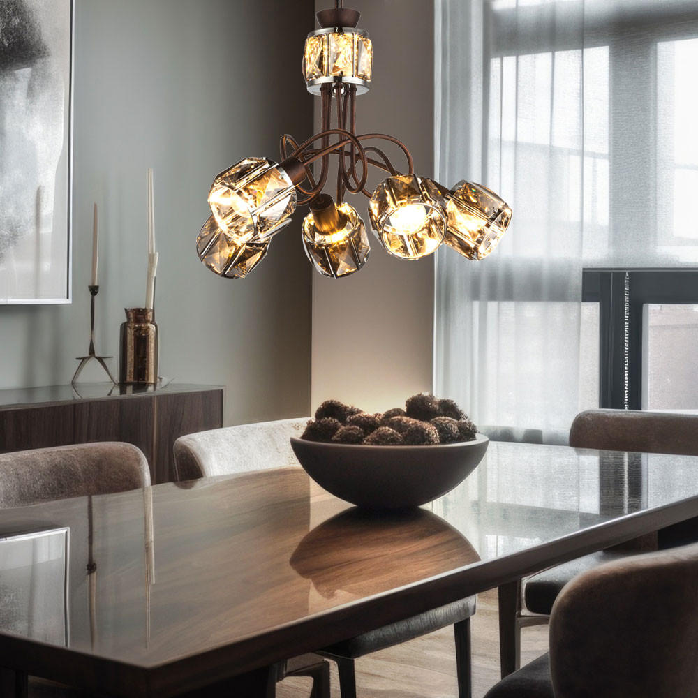 Globo Lighting Hängeleuchte Bronze 40x130x40 cm