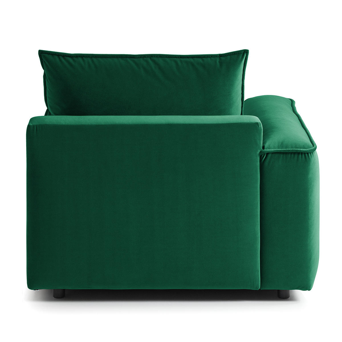 MODULSESSEL - Dunkelgrün, Holz/Textil (104/82/99cm) - home24