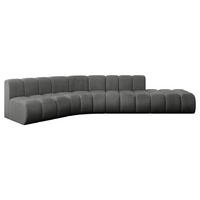 ECKSOFA modulares Sofa Brilo-L1 - 380x174x70 cm Dunkelgrau - Dunkelgrau, Holzwerkstoff/Textil (380/174cm) - ALTDECOR