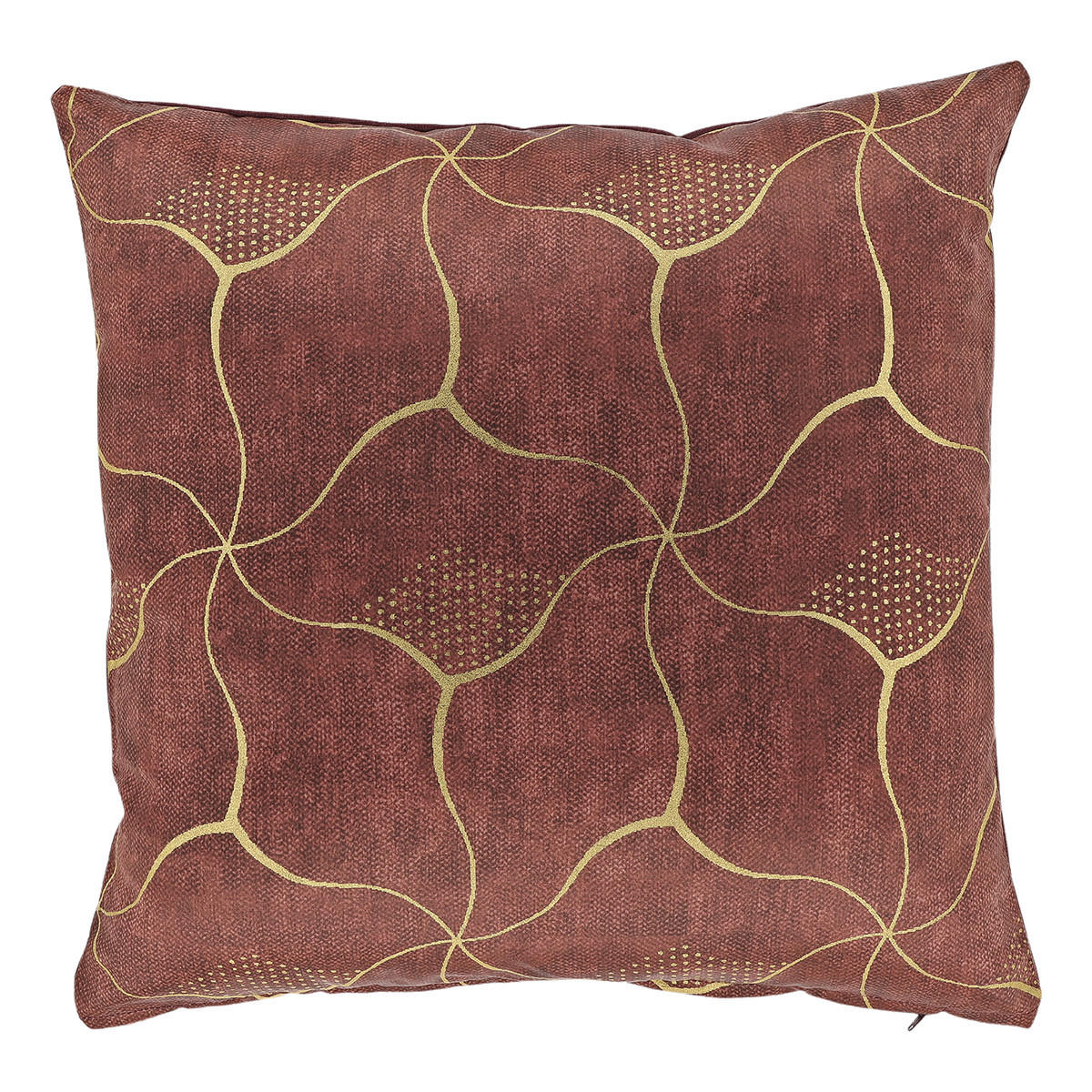 DEKOKISSEN Celina Orange 45/45/8 cm - Dunkelorange, Textil (45/45cm) - Unique Living