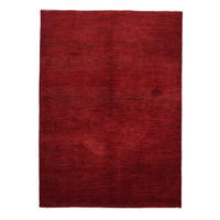 TEPPICH Rizbaf Rot 208/150 cm Schurwolle - Rot, Textil (150/208cm) - Looma