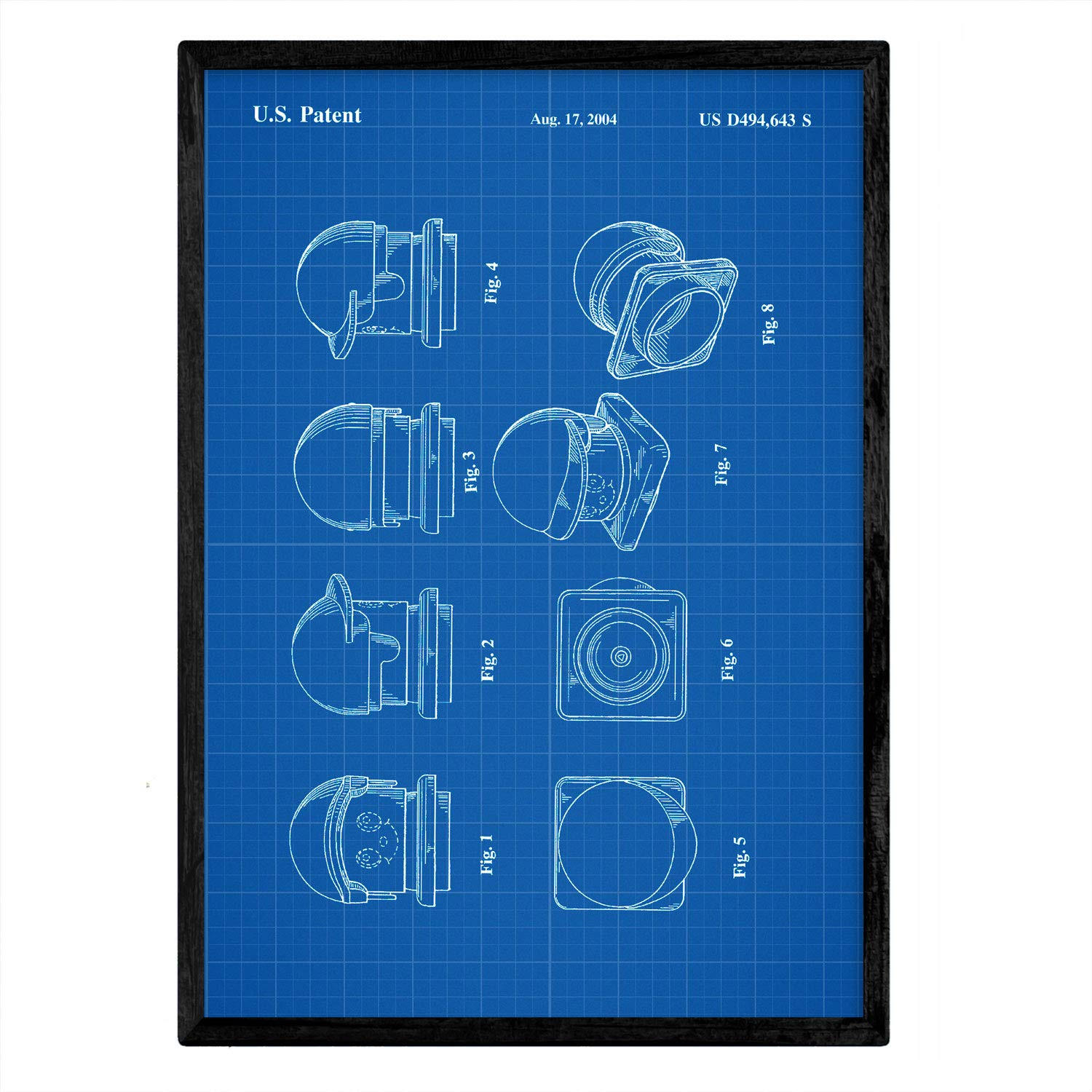 POSTER Lego Bausteine Patent A3 Rahmenlos - Klar, Papier (29.7/5/42cm) - Nacnic