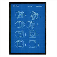 POSTER Lego Bausteine Patent A3 Rahmenlos - Klar, Papier (29.7/5/42cm) - Nacnic
