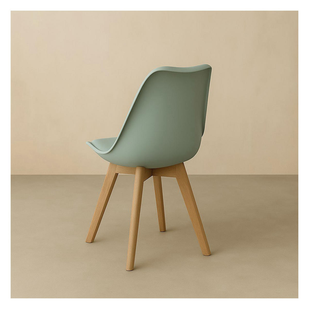 STUHL Scandinavian Grün 49 cm x 82 cm - Grün, Kunststoff (49/82/51cm) - Kenay Home