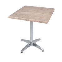 BISTROTISCH Vidol 70x70cm Quadratisch Hellbraun Holz Cafétisch - Hellbraun, Holz (70/70/66cm) - DELUKE