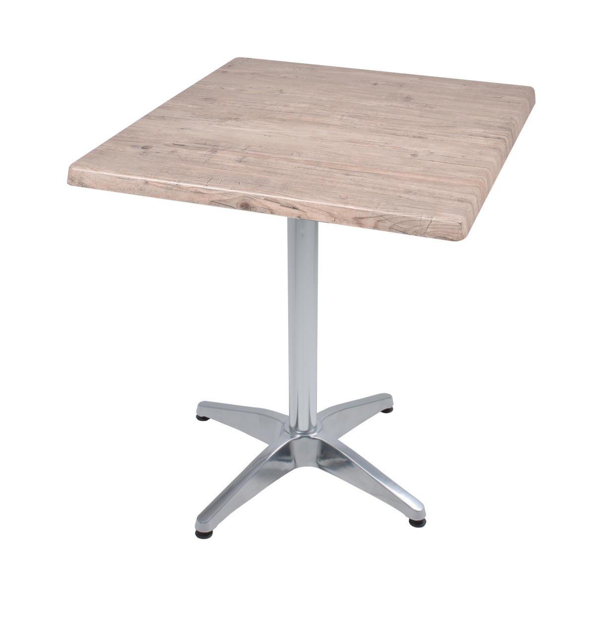 BISTROTISCH Vidol 70x70cm Quadratisch Hellbraun Holz Cafétisch - Hellbraun, Holz (70/70/66cm) - DELUKE